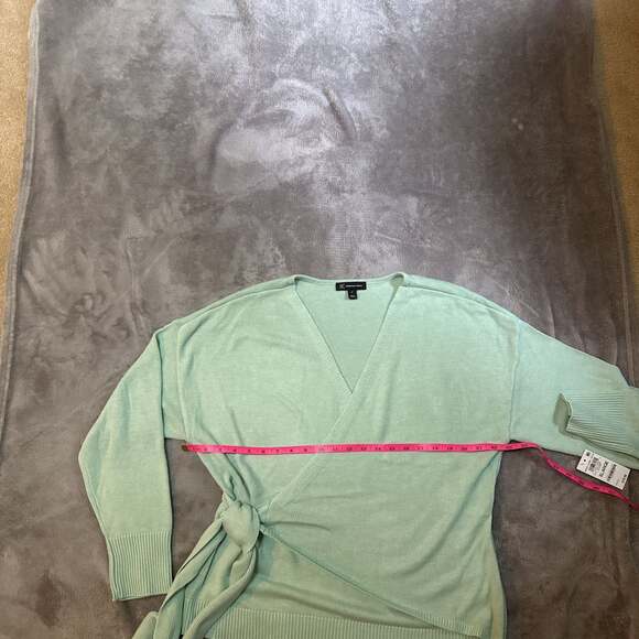 INC International Concepts Tie-Waist Sweater Light Green XL - Picture 6 of 7